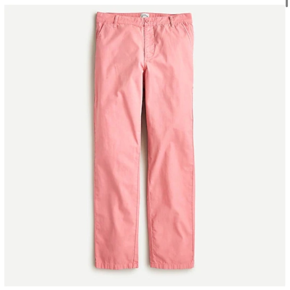 J.Crew tall slouchy boyfriend chino pant size 26 in pink.